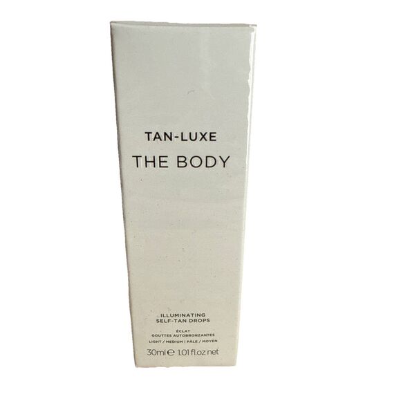 Tan-Luxe The Body Illuminating Self Tan Drops Serum Light/Medium 1.01 Oz SEALED - Picture 2 of 6